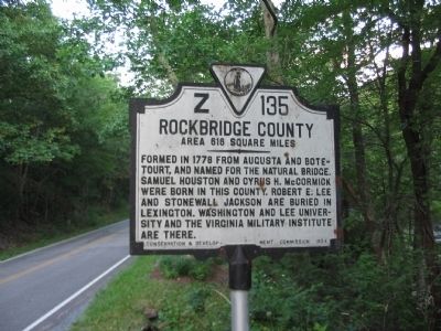 Rockbridge County Side. Click for full size. Rockbridge County Side image. Click for full size.