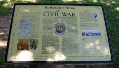 The Burning of Nevada Marker image. Click for full size.