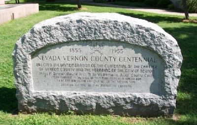 Nevada - Vernon County Centennial Marker image. Click for full size.