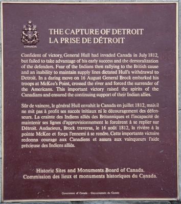 The Capture of Detroit Marker image. Click for full size.