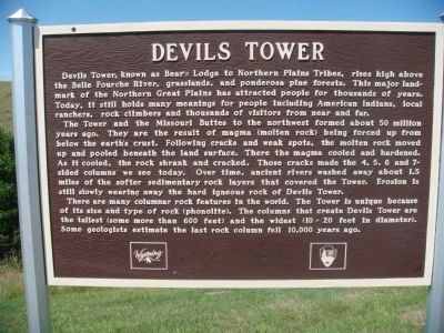 Devils Tower Marker. Click for full size. Devils Tower Marker image. Click for full size.