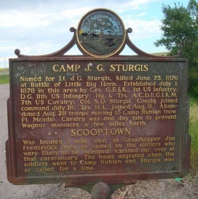 Camp J.G. Sturgis / Scooptown Marker image. Click for full size.