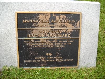 Bentonville Battlefield Marker. Click for full size. Bentonville Battlefield Marker image. Click for full size.