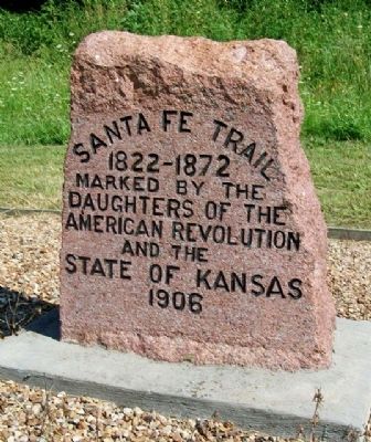 Sante Fe Trail Marker. Click for full size. Sante Fe Trail Marker image. Click for full size.