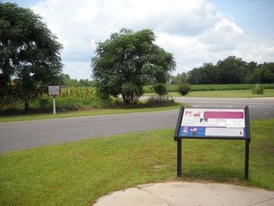 Fighting at the Cole Plantation Marker. Click for full size. Fighting at the Cole Plantation Marker image. Click for full size.