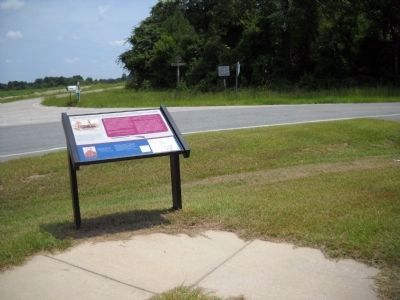 Marker on the Bentonville Battlefield image. Click for full size.
