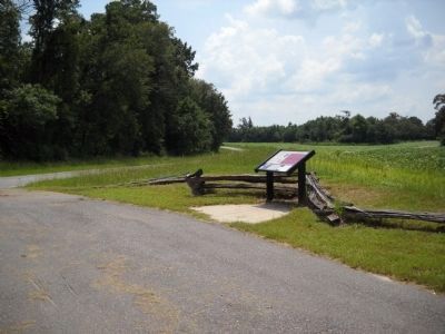 Marker on the Bentonville Battlefield image. Click for full size.