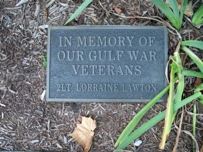 "Gulf War" Plaque - - Under South Center Section image. Click for full size.