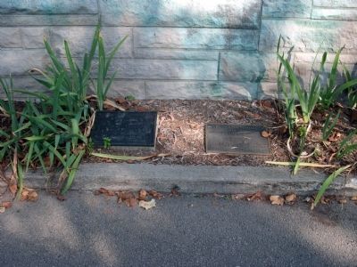 Two Small Plaques under North Center Section image. Click for full size.