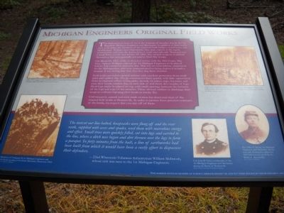 Michigan Engineers Original Field Works Marker image. Click for full size.