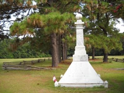 Monument to Bentonville's Confederate Dead image. Click for full size.
