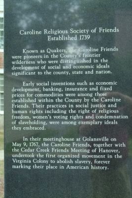 The People of Caroline County Marker image. Click for full size.