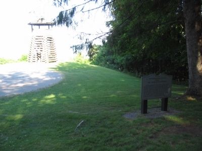 14th Pennsylvania Cavalry Marker and Lookout Tower image. Click for full size.