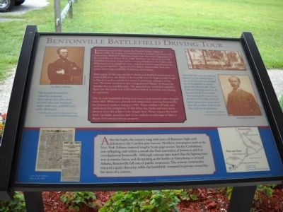 Bentonville Battlefield Driving Tour Marker. Click for full size. Bentonville Battlefield Driving Tour Marker image. Click for full size.