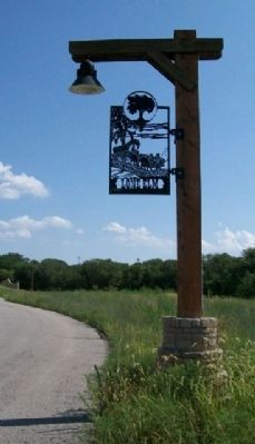 Lone Elm Park Street Light and Sign image. Click for full size.