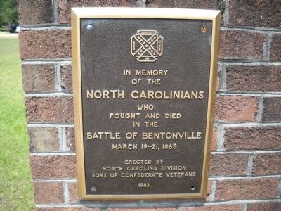North Carolinians at the Battle of Bentonville Marker. Click for full size. North Carolinians at the Battle of Bentonville Marker image. Click for full size.