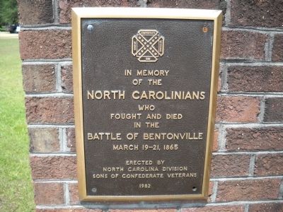 North Carolinians at the Battle of Bentonville Marker image. Click for full size.