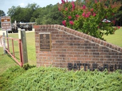 Marker on the Bentonville Battleground. Click for full size. Marker on the Bentonville Battleground image. Click for full size.