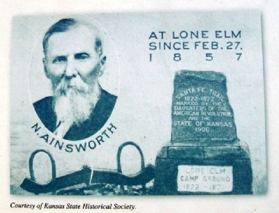 Ainsworth Postcard on Trail To Park Marker image. Click for full size.