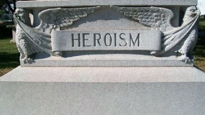 Paola Veterans' Memorial - Heroism image. Click for full size.