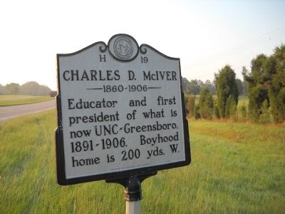 Charles D. McIver Marker. Click for full size. Charles D. McIver Marker image. Click for full size.