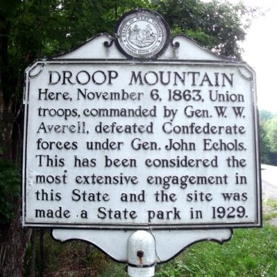 Droop Mountain Marker image. Click for full size.