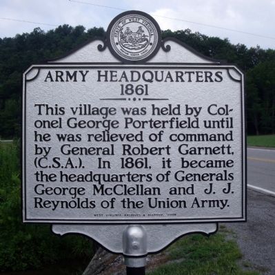Army Headquarters 1861 Marker image. Click for full size.