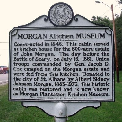 Morgan Kitchen Museum Marker image. Click for full size.