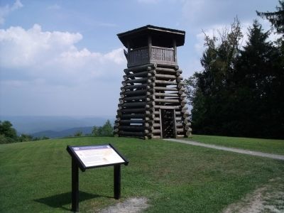 Droop Mountain Lookout Tower. Click for full size. Droop Mountain Lookout Tower image. Click for full size.
