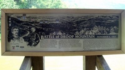 The Battle At Droop Mountain Marker image. Click for full size.