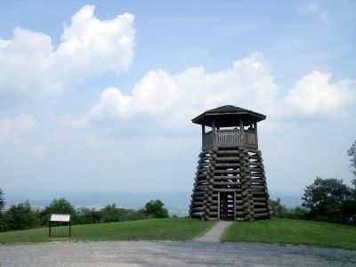 Droop Mountain Lookout Tower image. Click for full size.