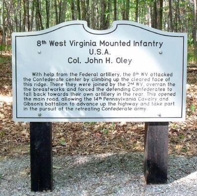 8th West Virginia Mounted Infantry Marker image. Click for full size.