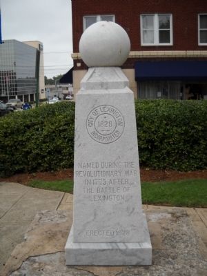 City of Lexington Marker. Click for full size. City of Lexington Marker image. Click for full size.