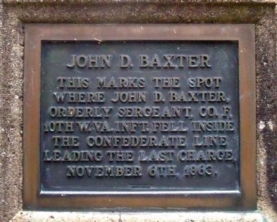 John D. Baxter Monument image. Click for full size.
