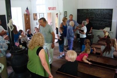 Old Stone Schoolhouse interior (2010 open house). Click for full size. Old Stone Schoolhouse interior (2010 open house) image. Click for full size.
