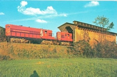 Locomotives on Fisher Bridge image. Click for full size.