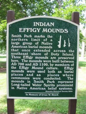 Indian Effigy Mounds Marker image. Click for full size.