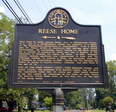 Reese Home Marker image. Click for full size.