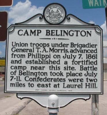 Camp Belington Marker image. Click for full size.