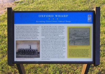 Oxford Wharf Marker. Click for full size. Oxford Wharf Marker image. Click for full size.