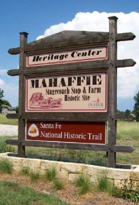 Mahaffie Stagecoach Stop & Farm Sign image. Click for full size.