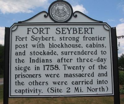 Fort Seybert Marker image. Click for full size.