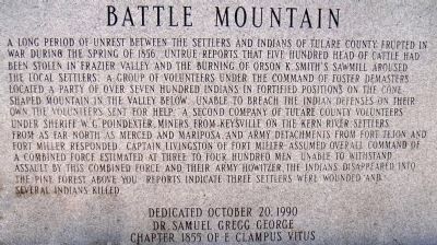 Battle Mountain Marker image. Click for full size.