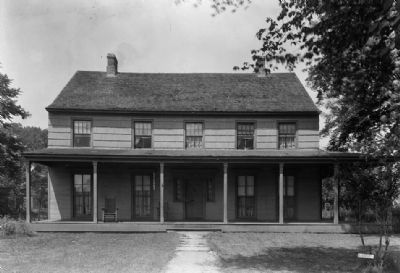 Conklin House - front view (Image courtesy of the Historic American Building Survey) image. Click for full size.