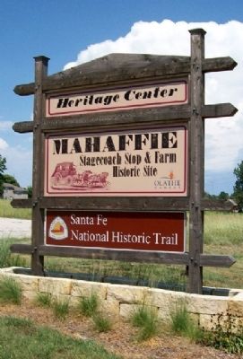 Mahaffie Stagecoach Stop & Farm Sign image. Click for full size.