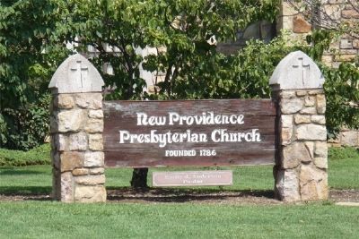 New Providence Church current sign image. Click for full size.