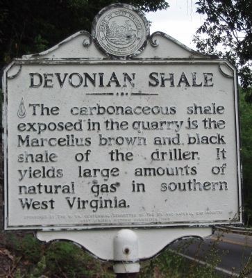 Devonian Shale Marker image. Click for full size.