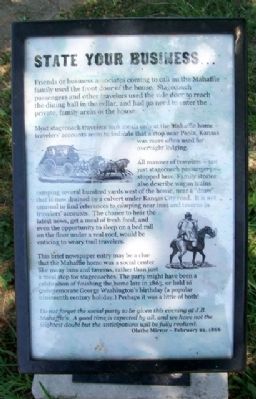 State Your Business... Marker image. Click for full size.