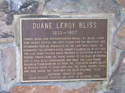 Duane Leroy Bliss Marker image. Click for full size.