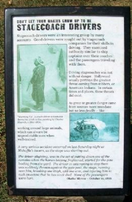 Stagecoach Drivers Marker image. Click for full size.